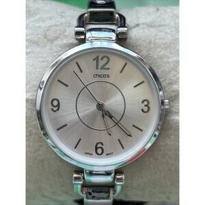 Chicos Silver Tone Denim Women’s Quartz Watch